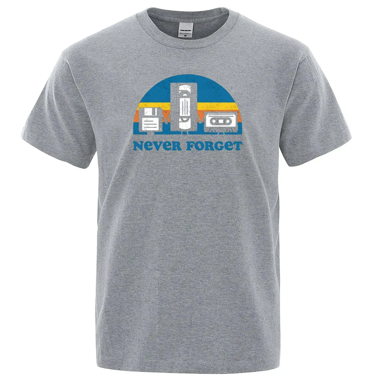 Funny Music Print Oversized Tee for Men