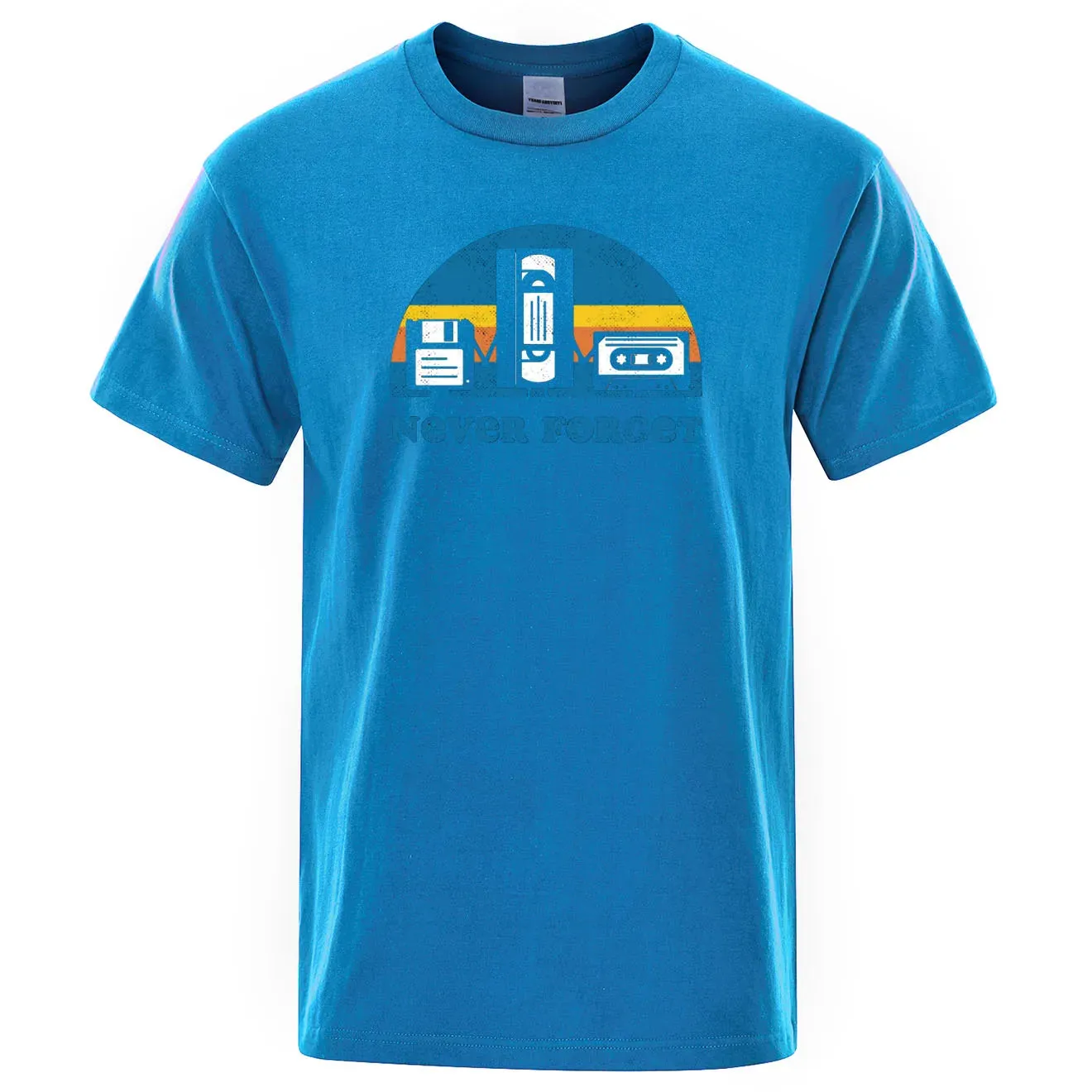 Funny Music Print Oversized Tee for Men