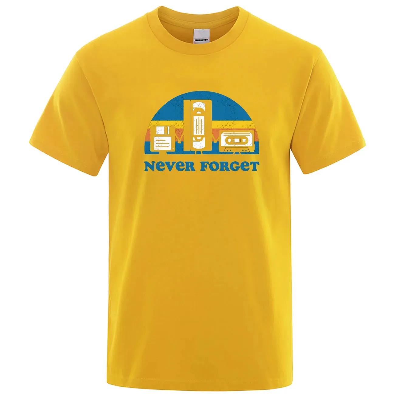 Funny Music Print Oversized Tee for Men