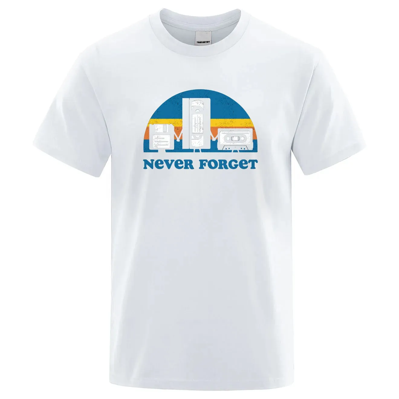 Funny Music Print Oversized Tee for Men