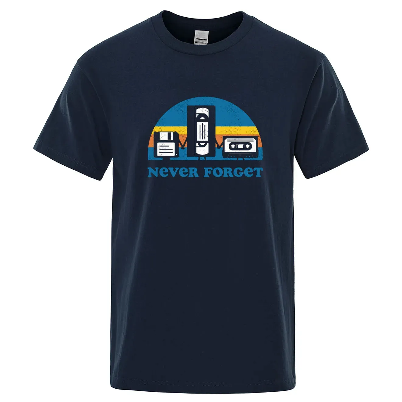 Funny Music Print Oversized Tee for Men