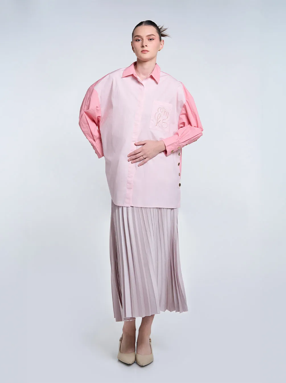 GALE TOP PLAIN BABY PINK
