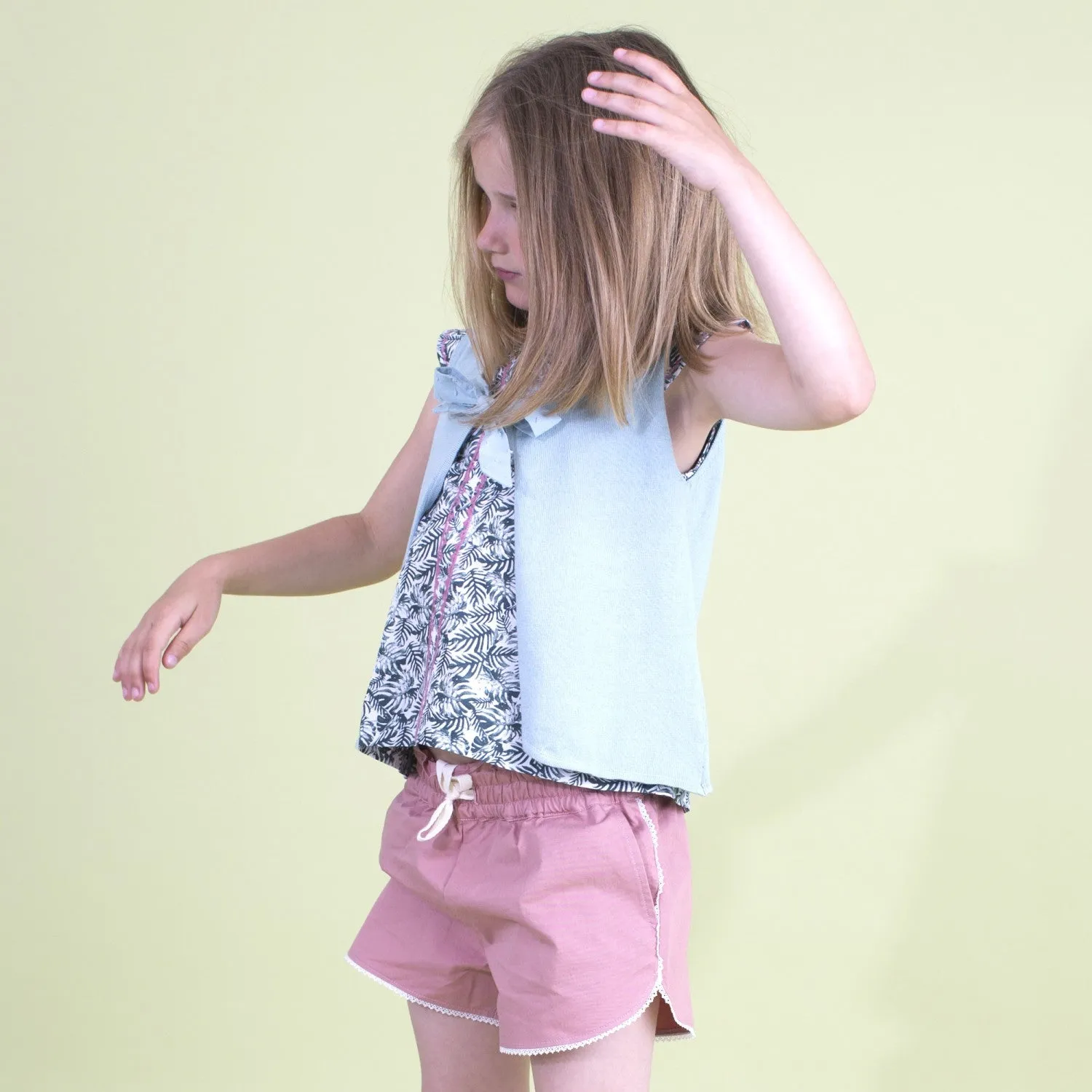 Girls Sage Green Hermione Cardigan