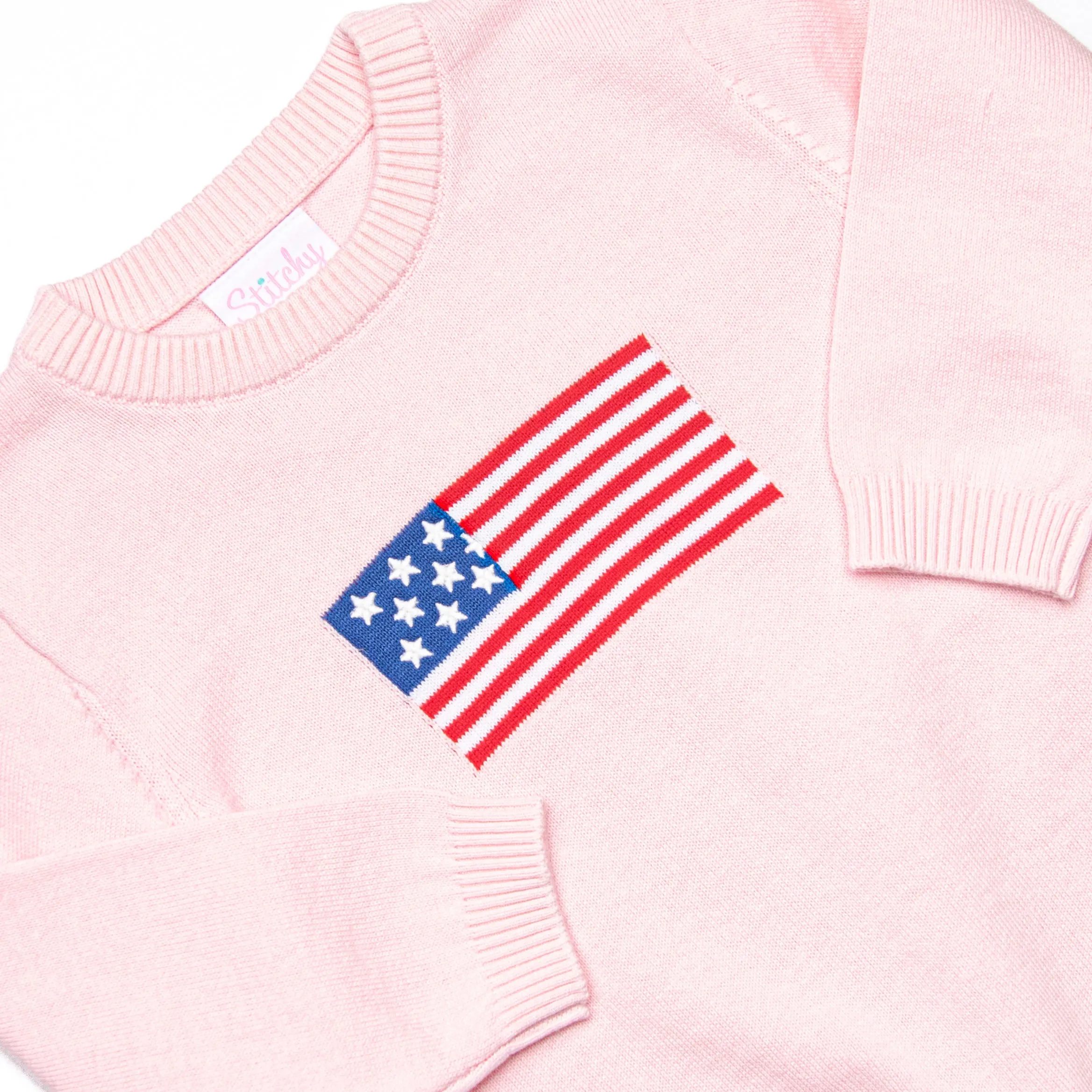 Grand Old Flag Sweater, Pink