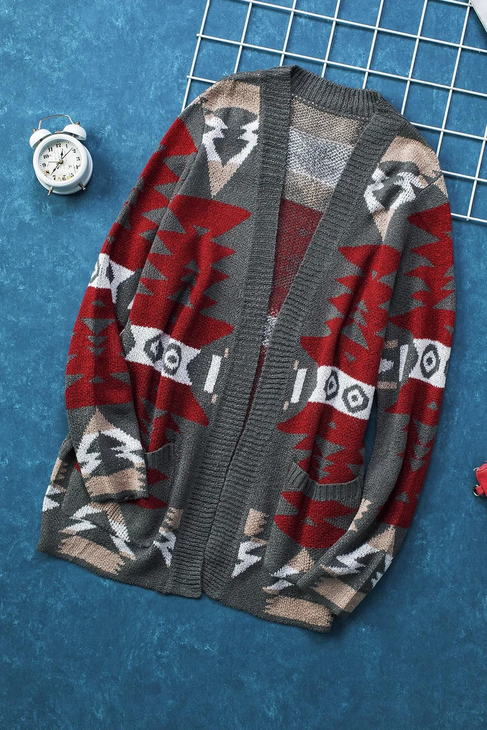 Gray Moraga Aztec Cardigan