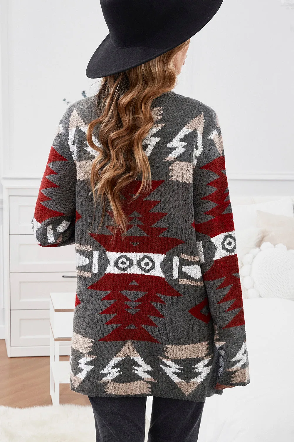 Gray Moraga Aztec Cardigan