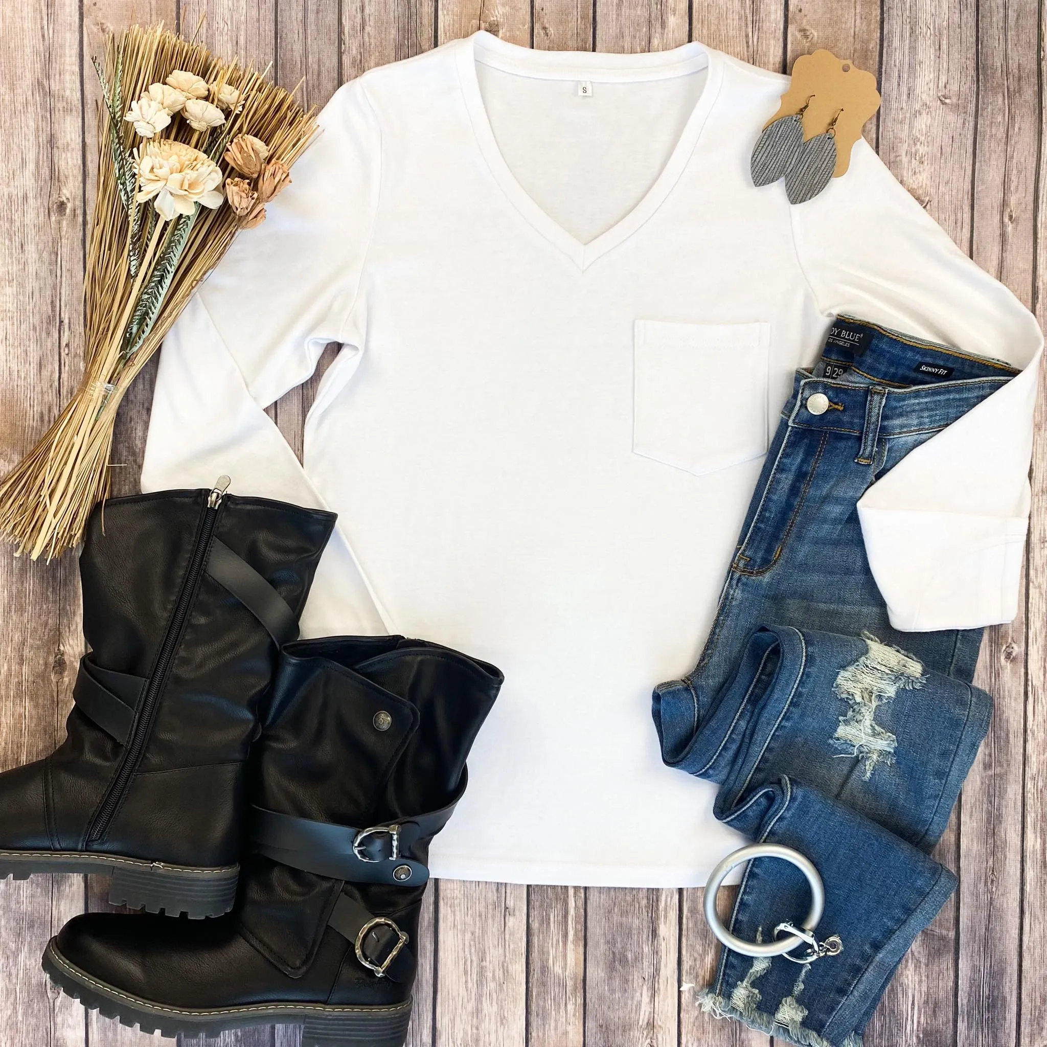 Hadley Long Sleeve - White
