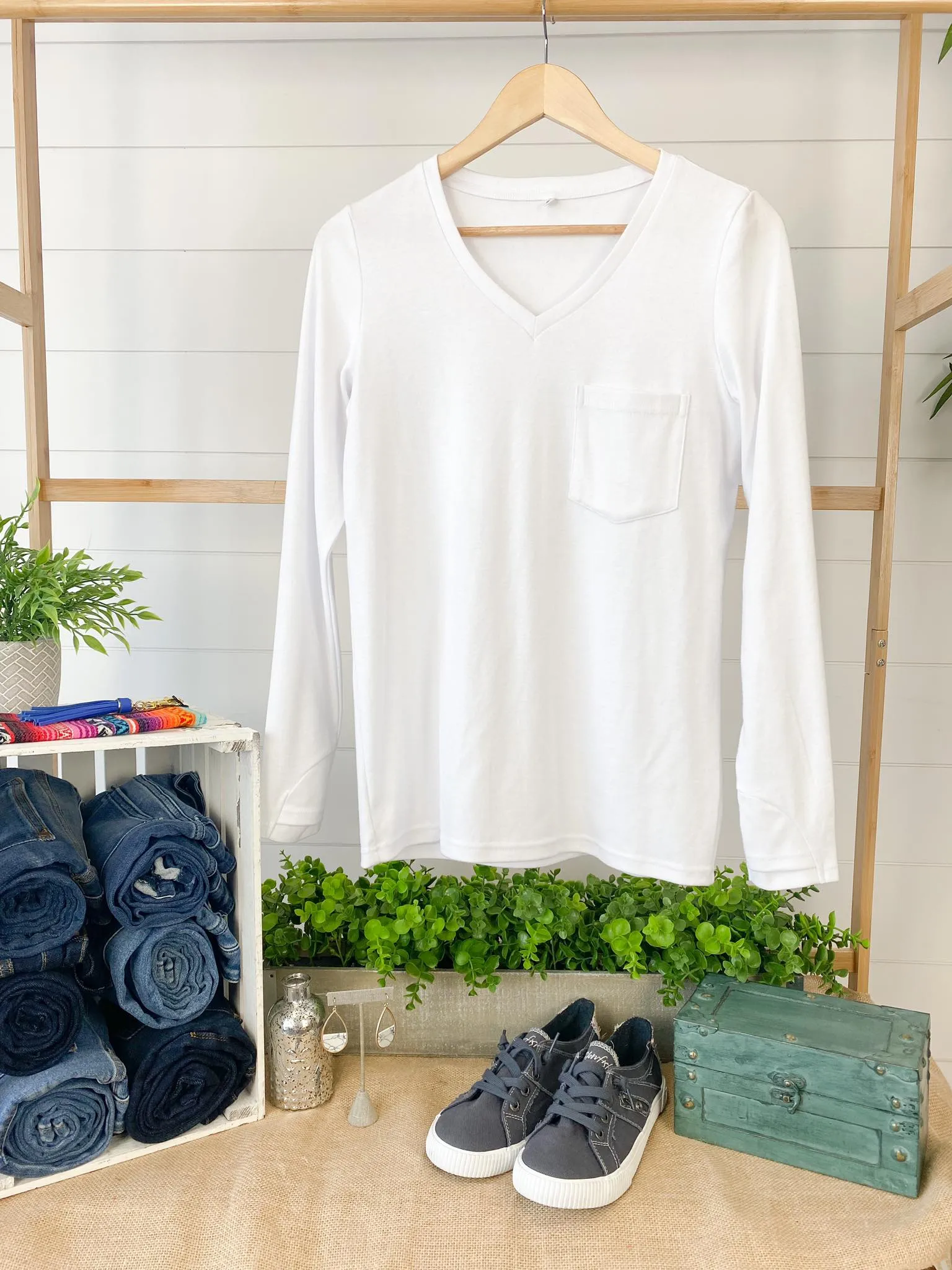 Hadley Long Sleeve - White