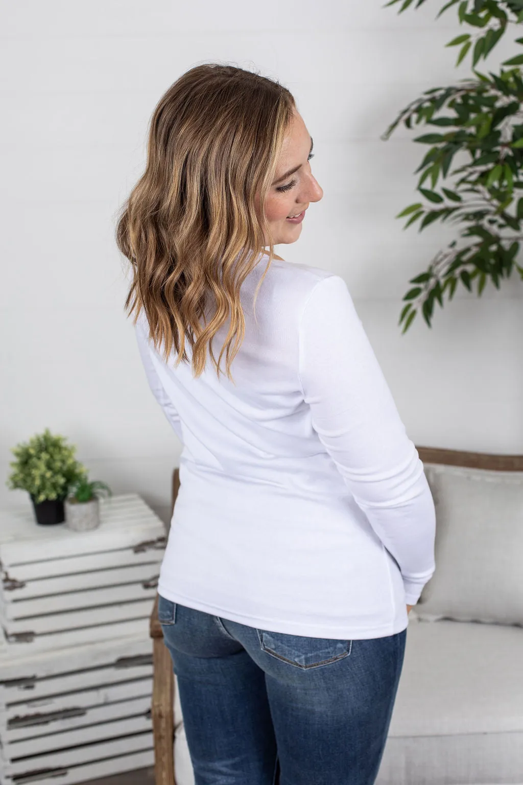 Hadley Long Sleeve - White