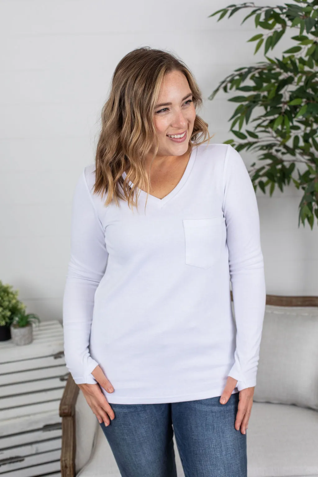 Hadley Long Sleeve - White