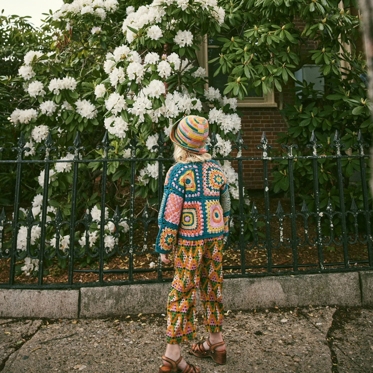 Hand Crochet Afghan Cardigan - Loch