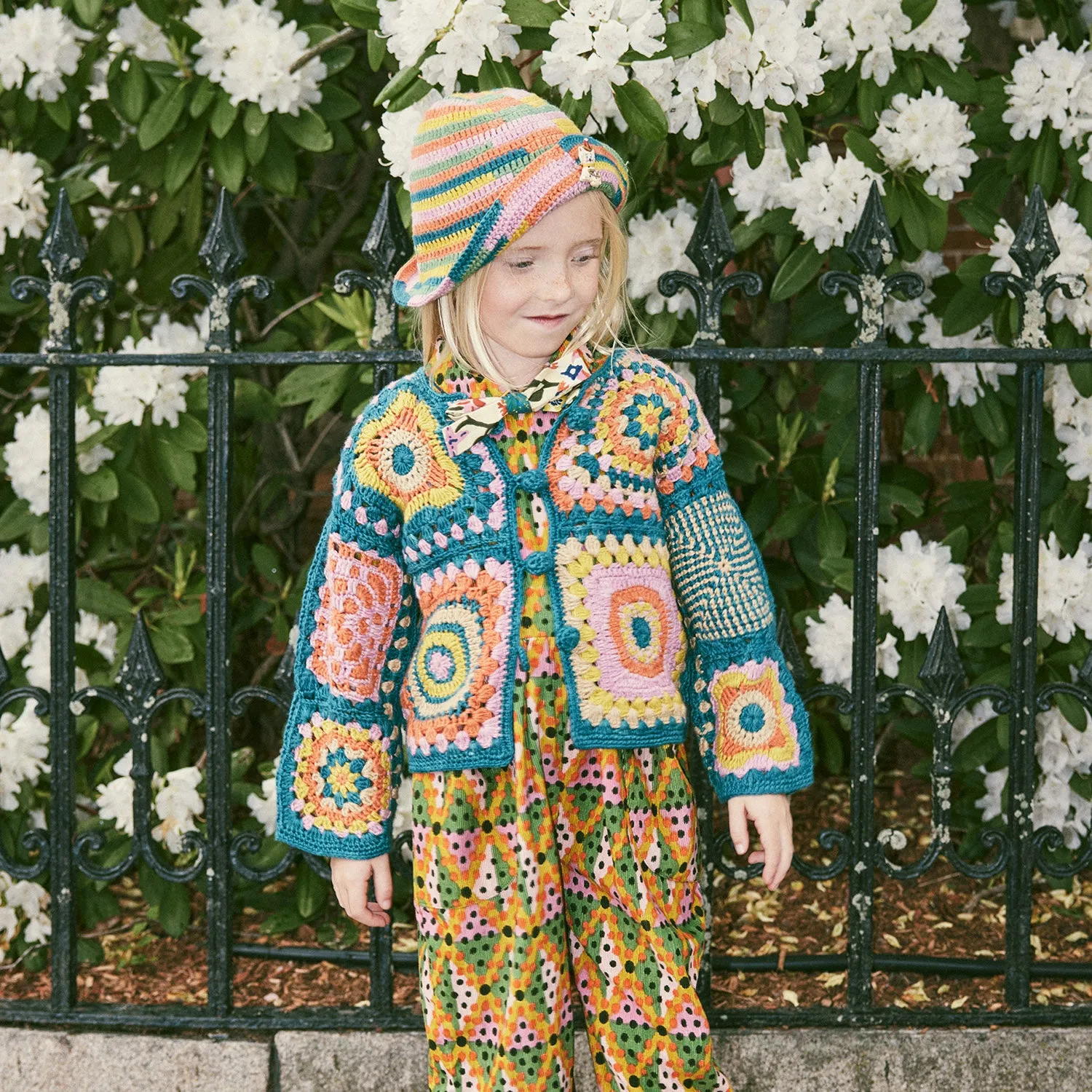 Hand Crochet Afghan Cardigan - Loch