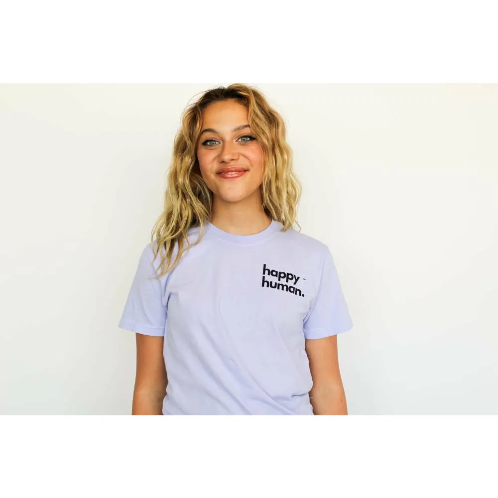 Happy Human Hipster Tee | Lilac | Women & Youth size 8-16