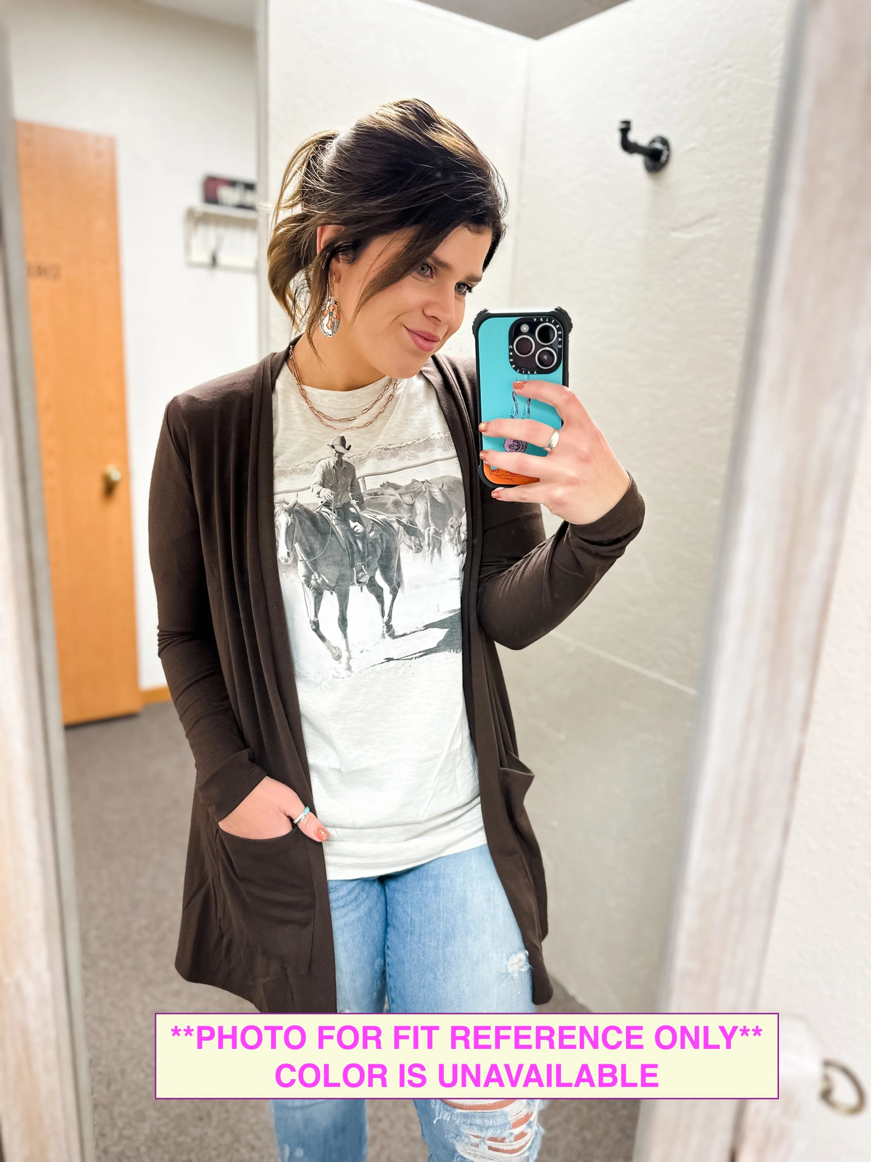 Haven Cardigan -DUSTY TEAL