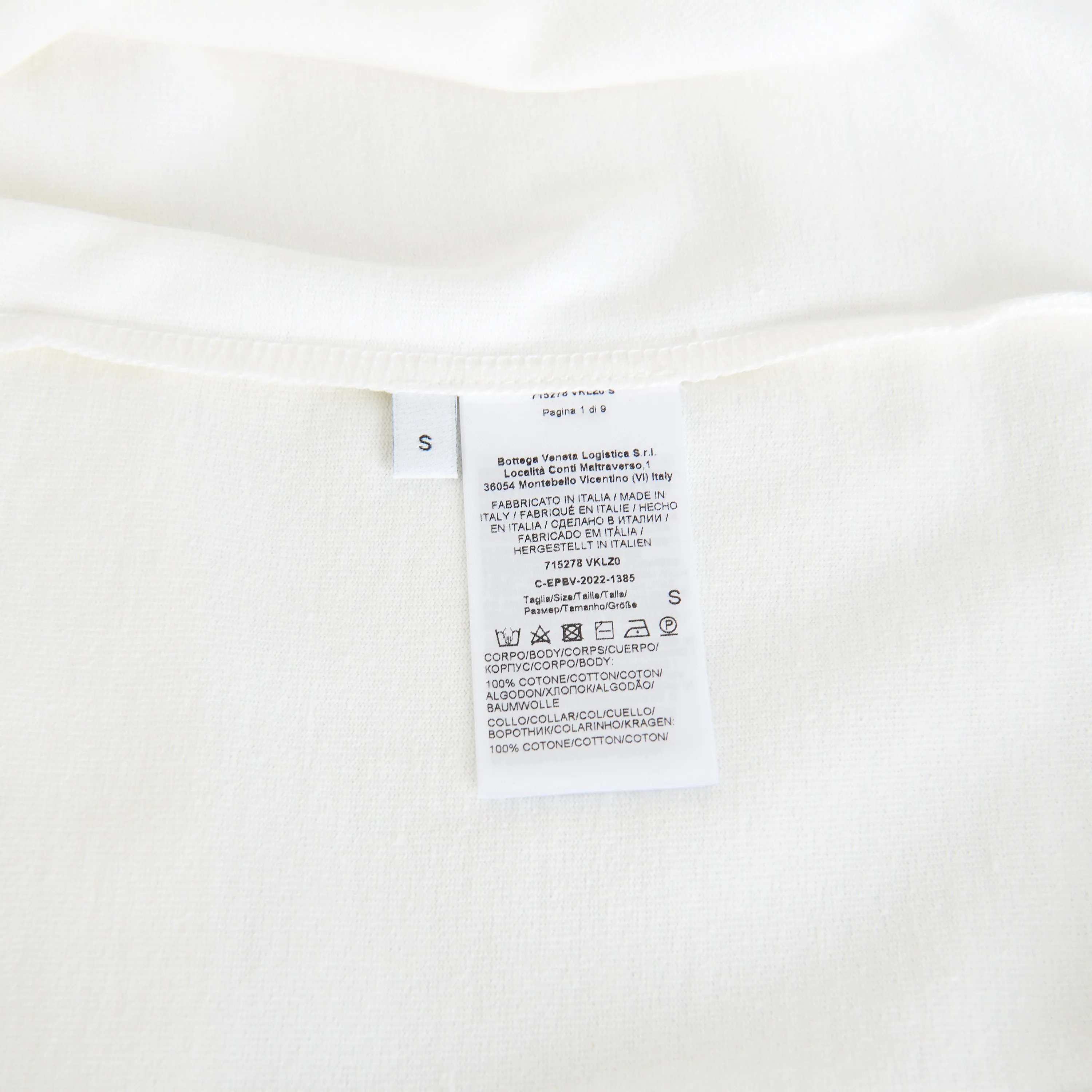 Heavy Jersey Tshirt In White Cotton With Rivet Pocket