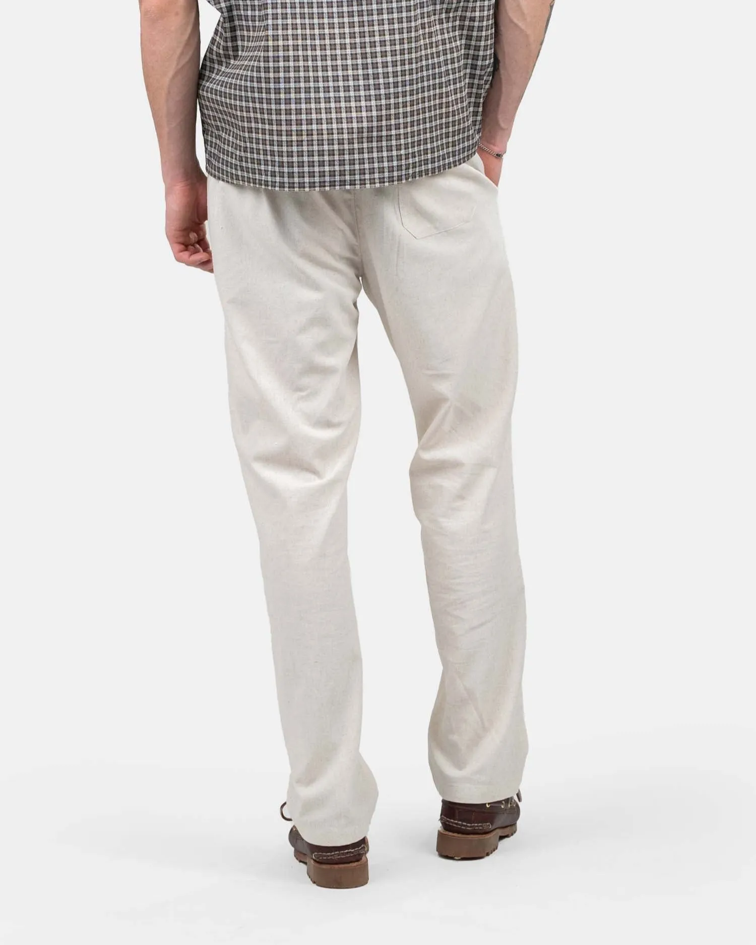 Heavyweight Linen Pants Beige