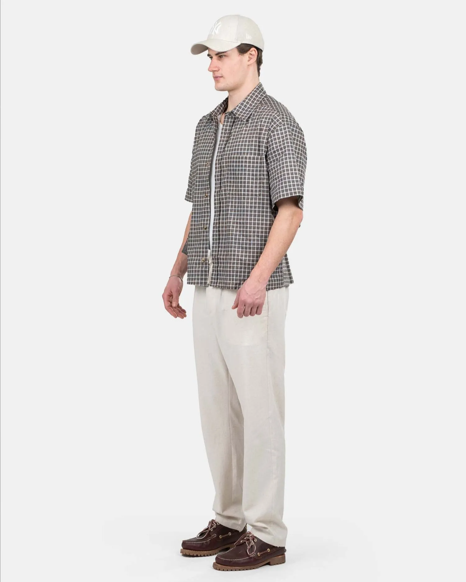 Heavyweight Linen Pants Beige