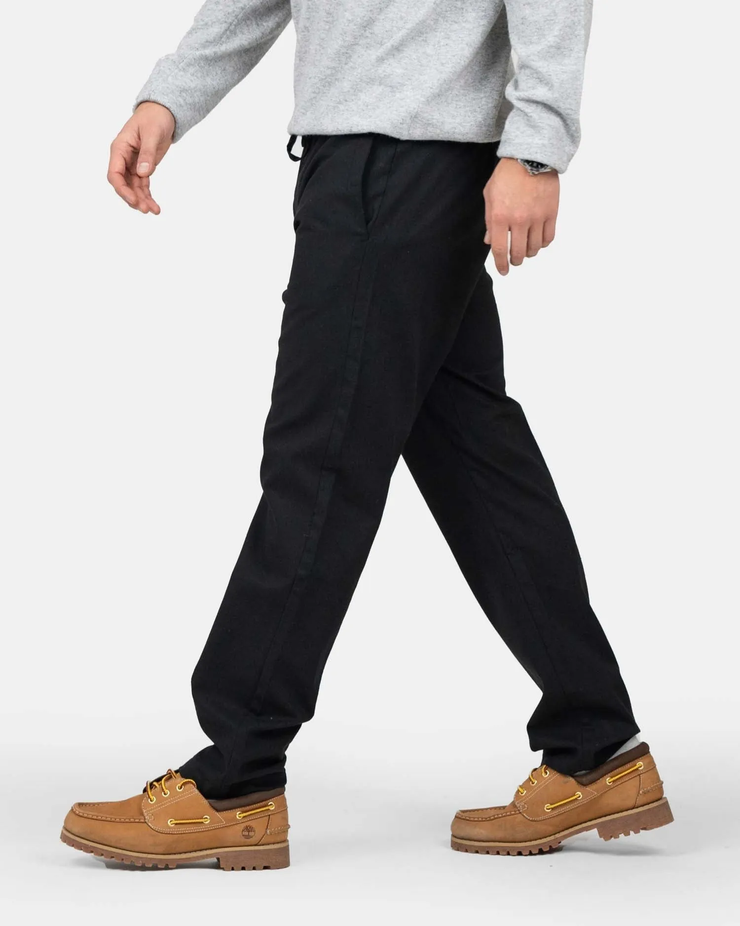 Heavyweight Linen Pants Black