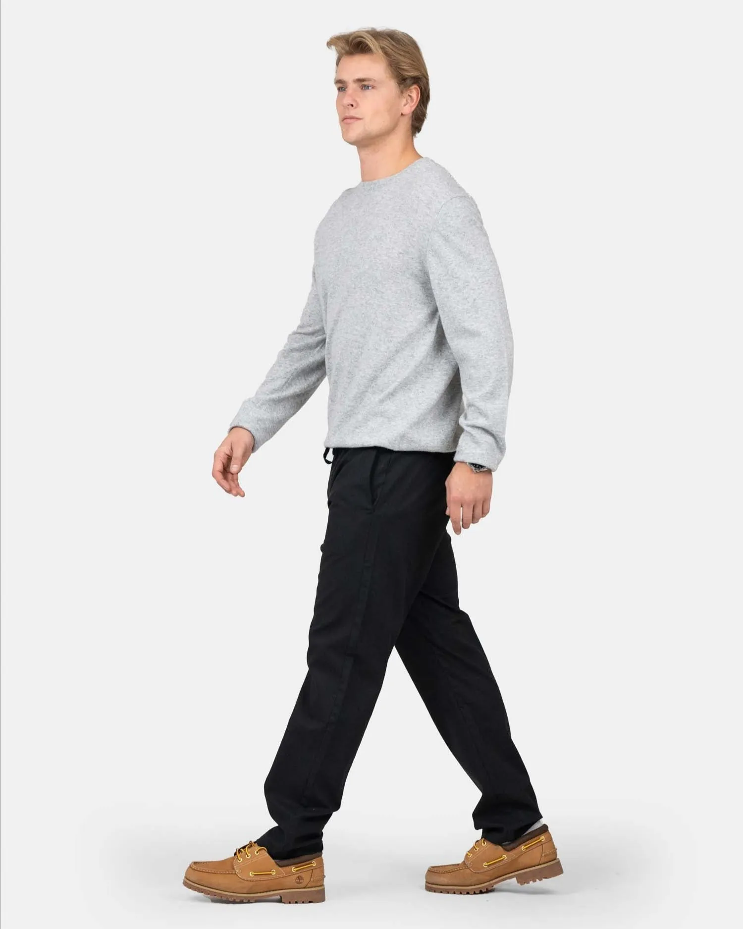 Heavyweight Linen Pants Black