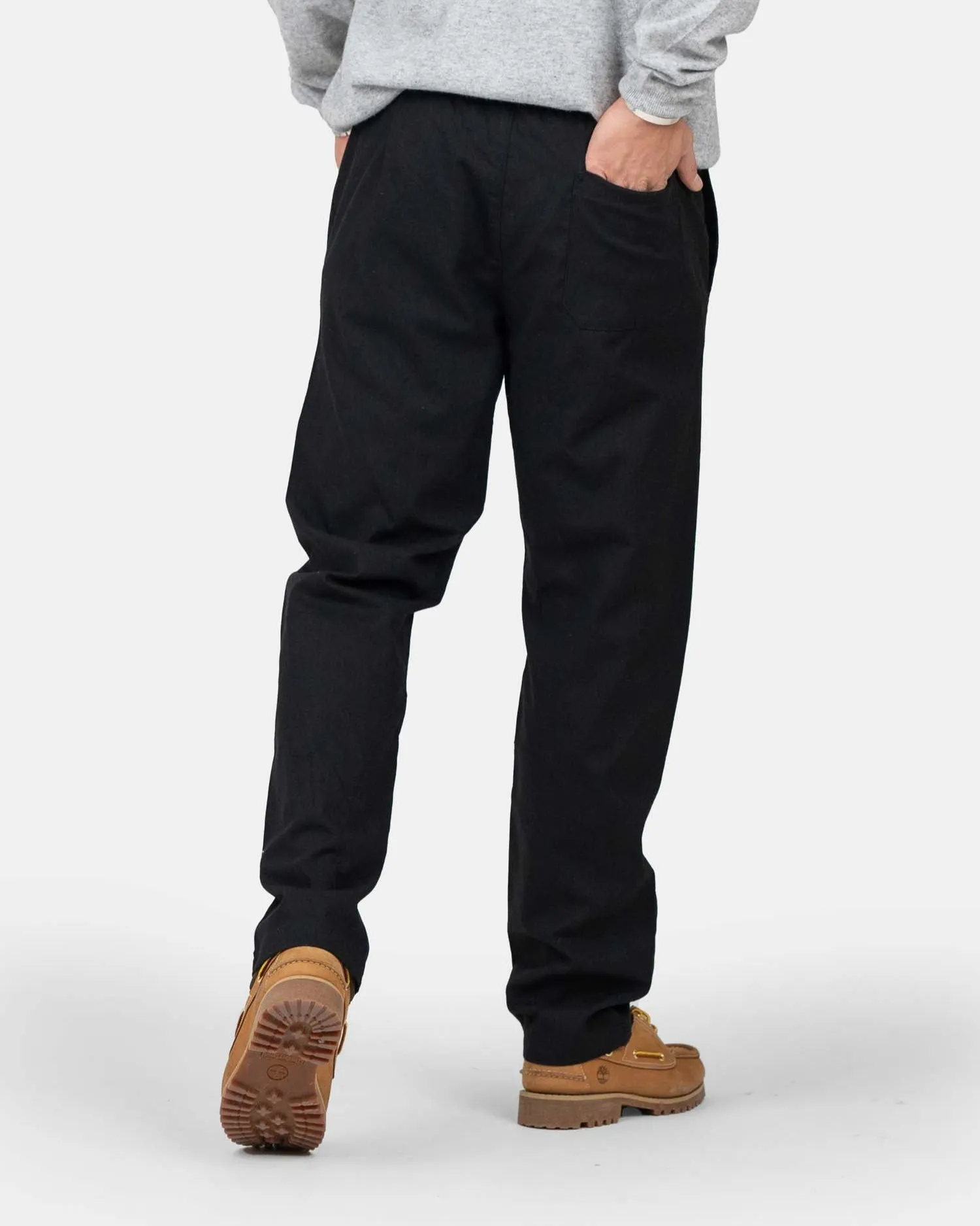 Heavyweight Linen Pants Black