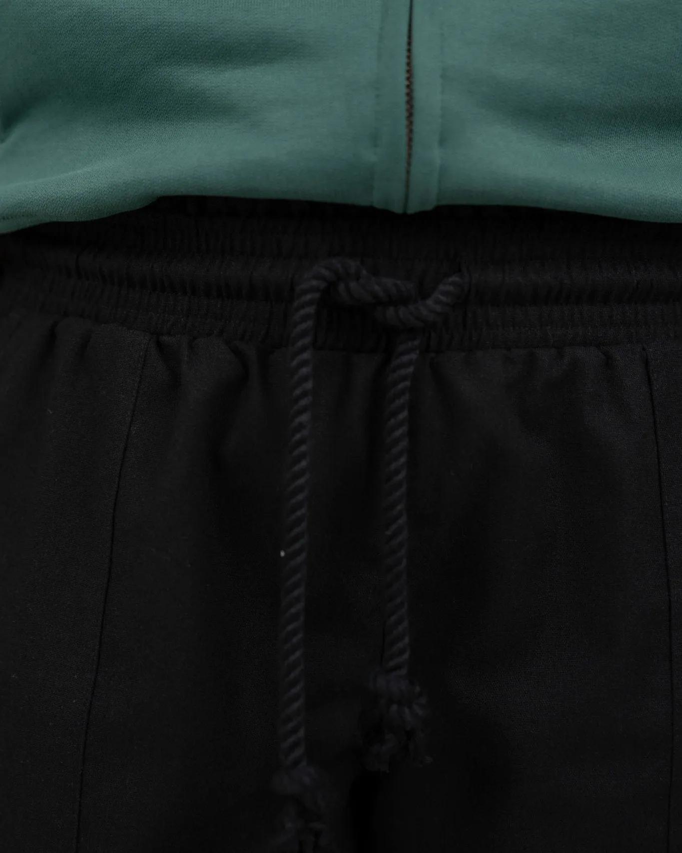 Heavyweight Linen Pants Low Waist Black