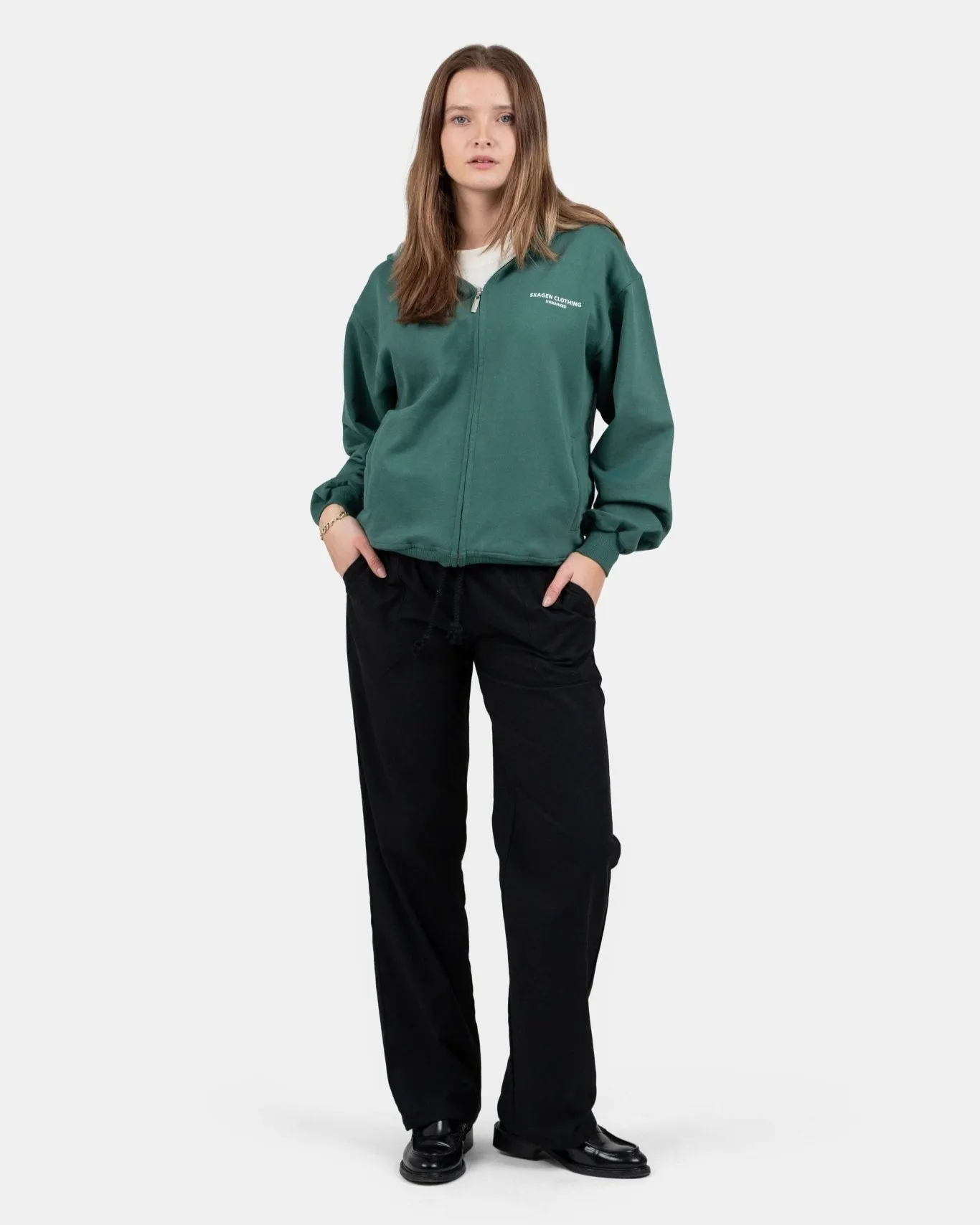 Heavyweight Linen Pants Low Waist Black