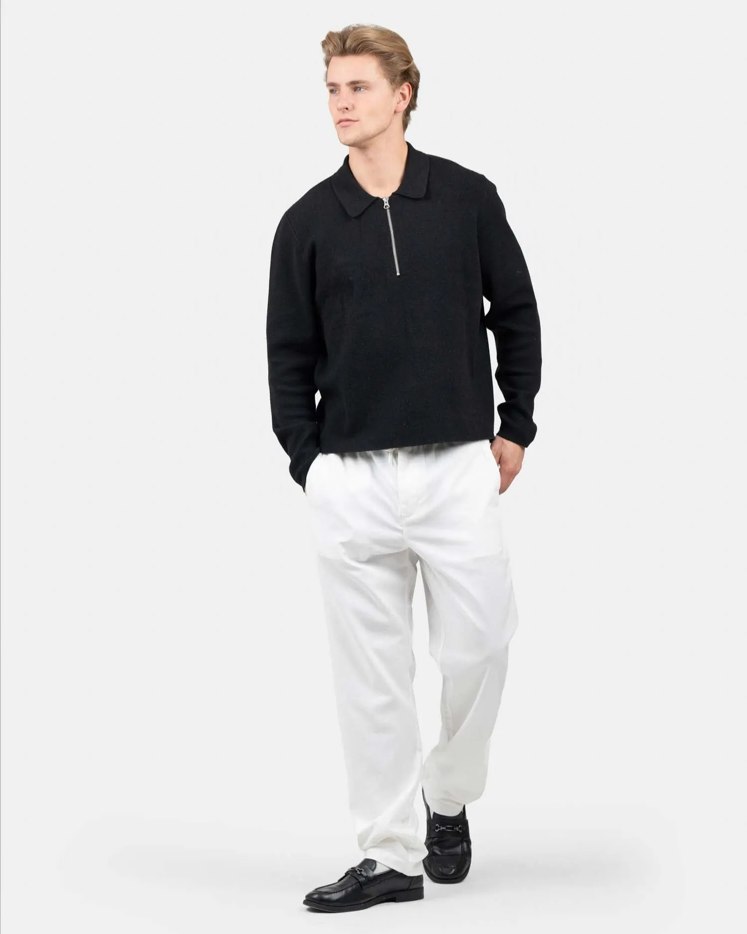 Heavyweight Linen Pants White