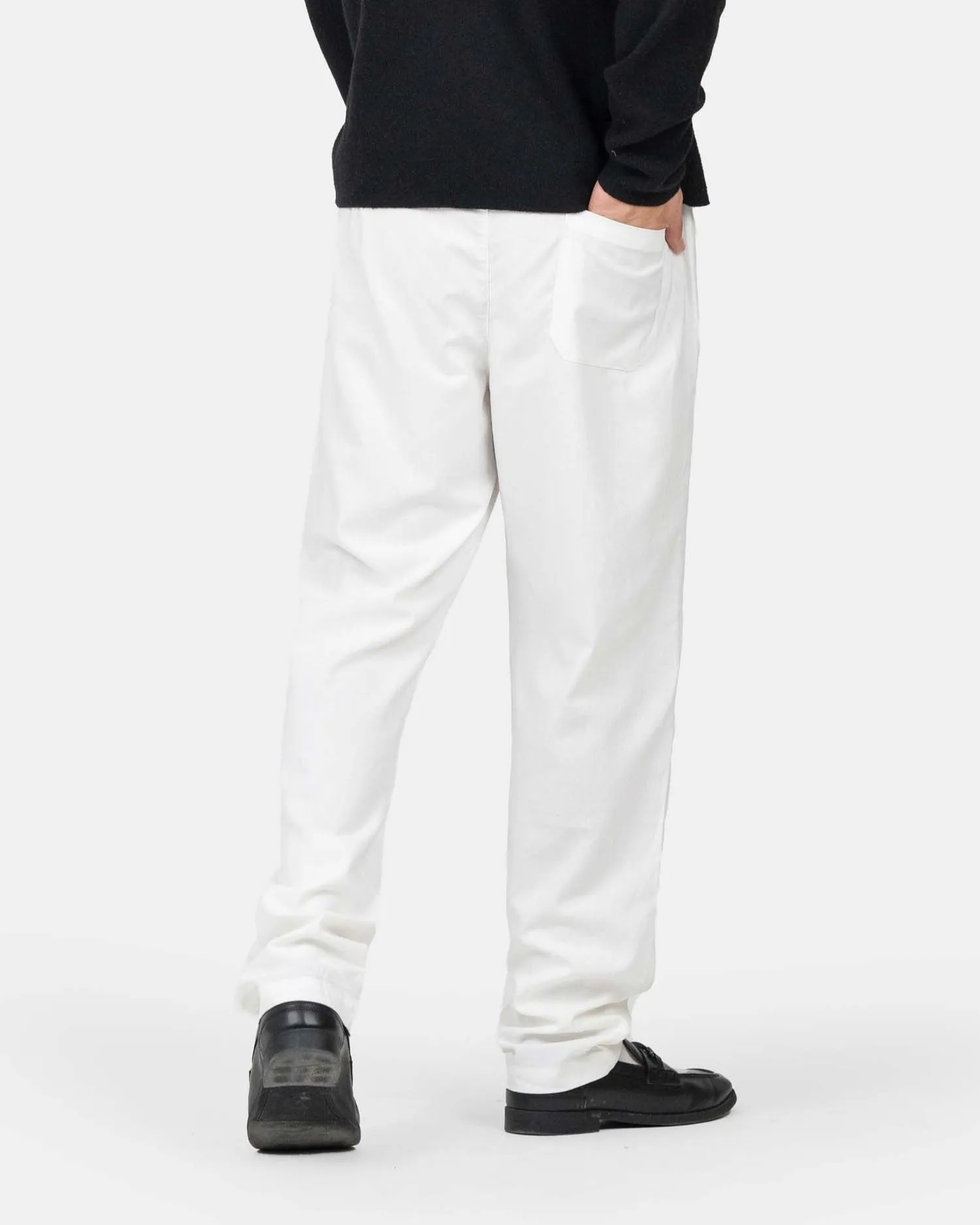 Heavyweight Linen Pants White