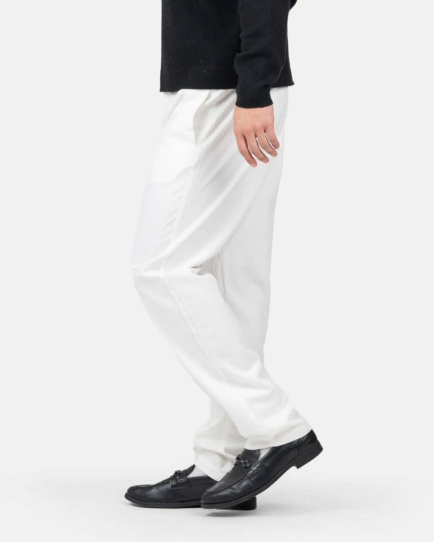 Heavyweight Linen Pants White