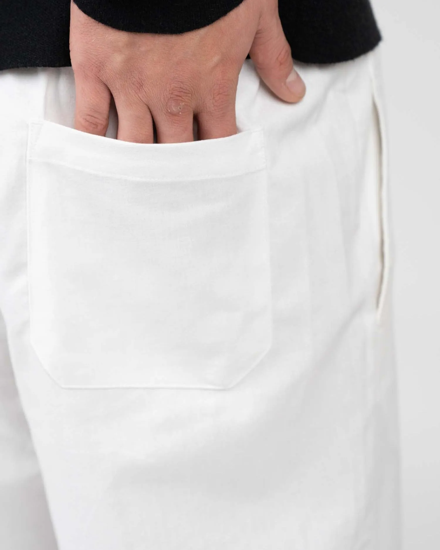 Heavyweight Linen Pants White
