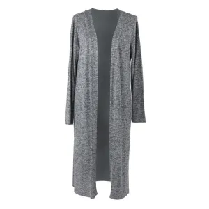 Hello Mello Carefree Threads Long Cardigan-Small Gray