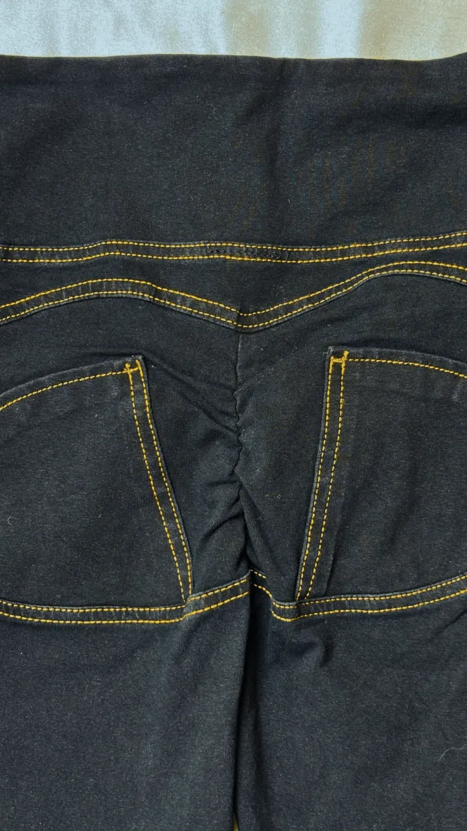High Rise Butt Enhancer Black Jeggings