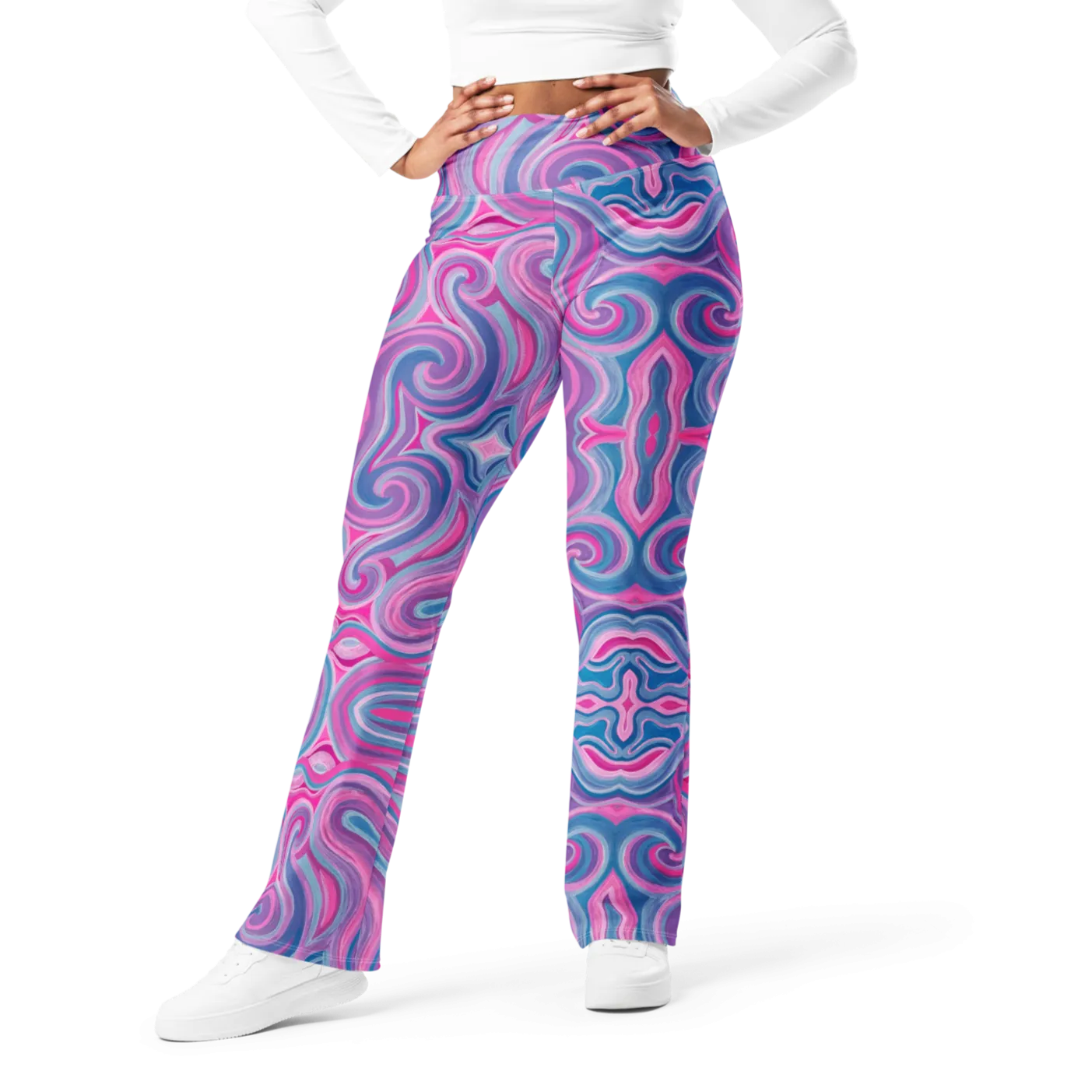 High Waisted Yoga Pants ( Internal Pocket)- "Mystical" Design