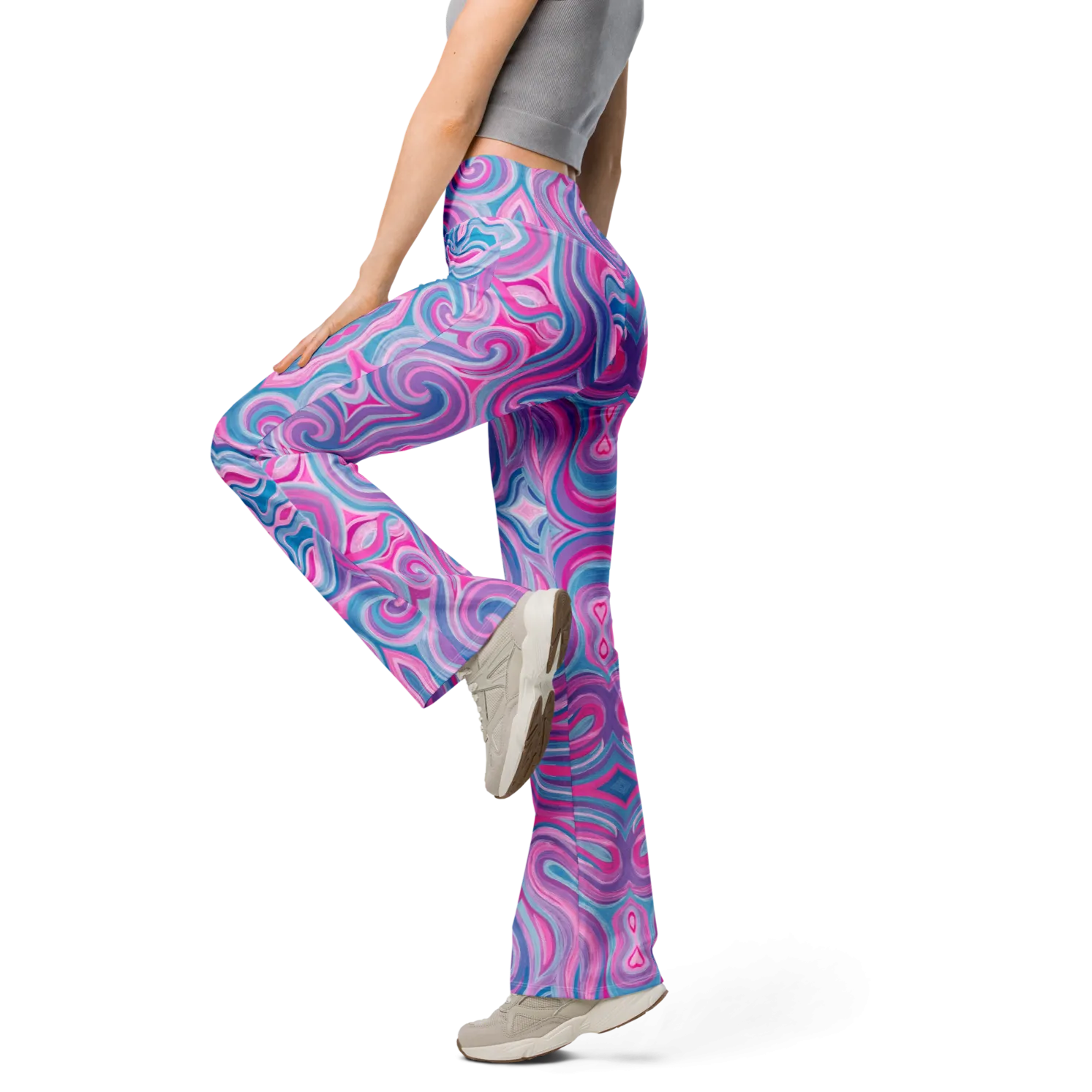 High Waisted Yoga Pants ( Internal Pocket)- "Mystical" Design