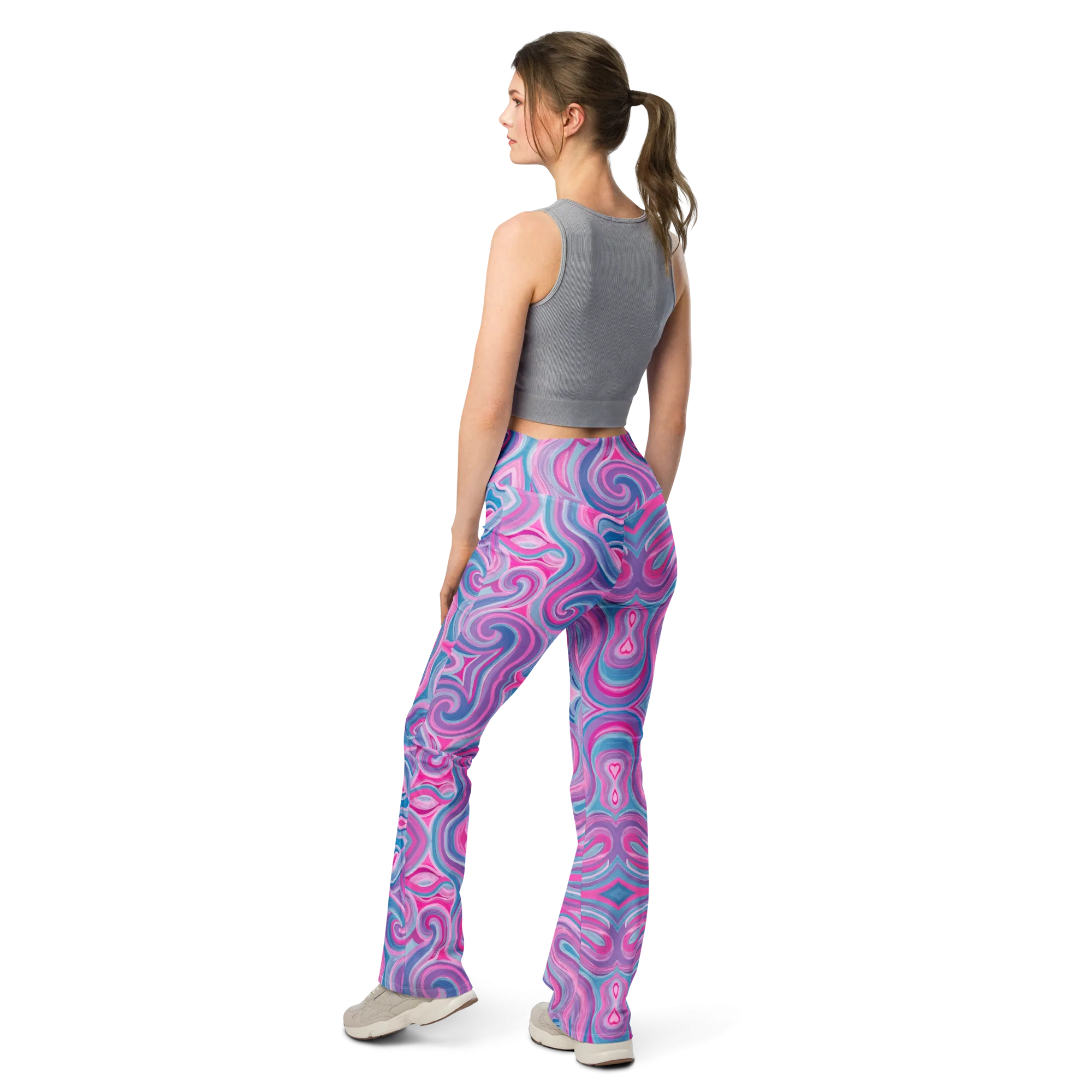 High Waisted Yoga Pants ( Internal Pocket)- "Mystical" Design