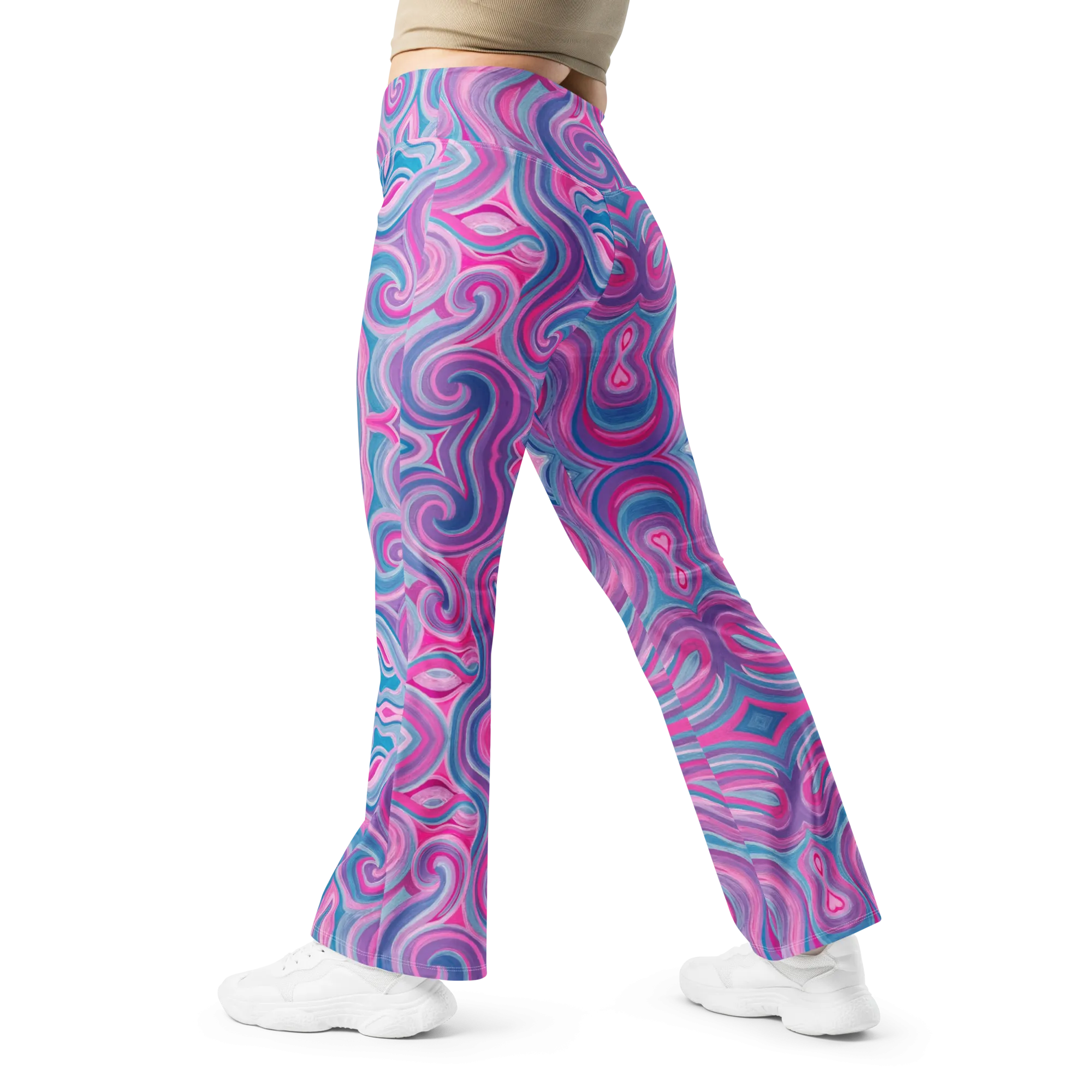 High Waisted Yoga Pants ( Internal Pocket)- "Mystical" Design