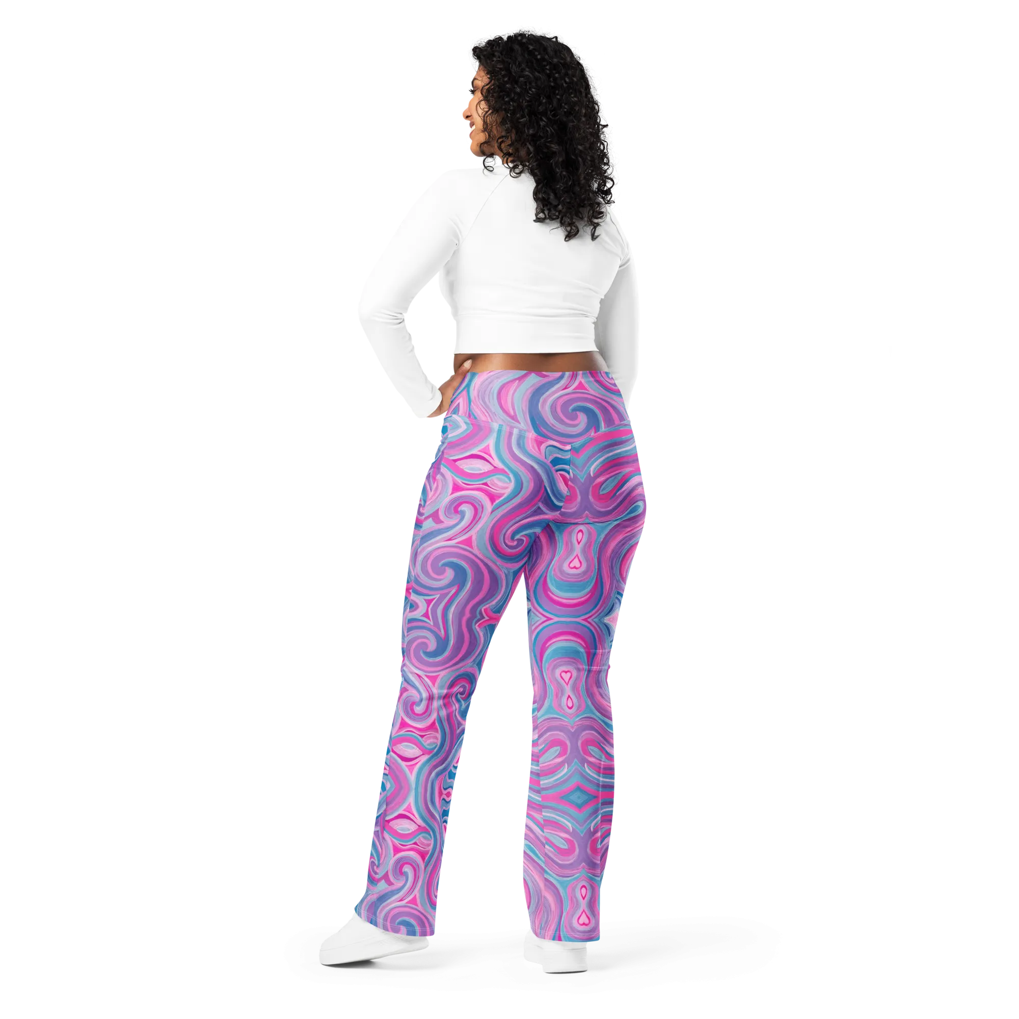 High Waisted Yoga Pants ( Internal Pocket)- "Mystical" Design
