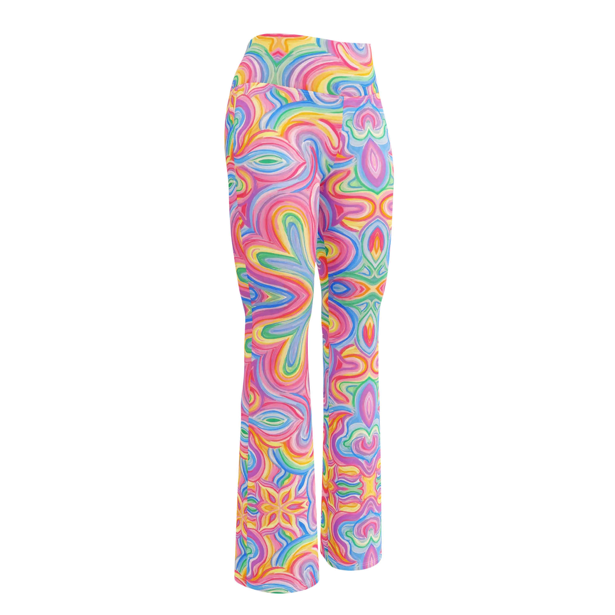 High Waisted Yoga Pants ( Internal Pocket)- "Unicorn" Design