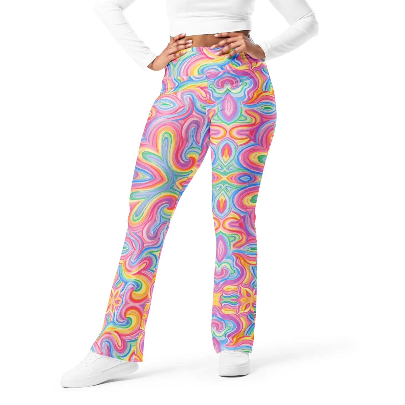 High Waisted Yoga Pants ( Internal Pocket)- "Unicorn" Design