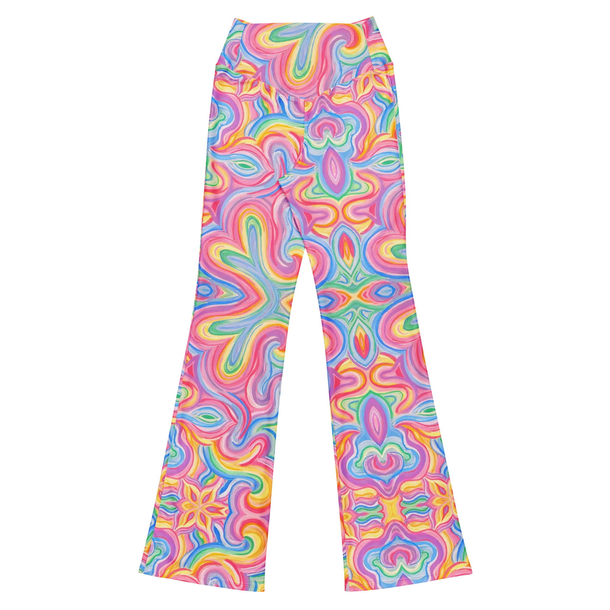 High Waisted Yoga Pants ( Internal Pocket)- "Unicorn" Design