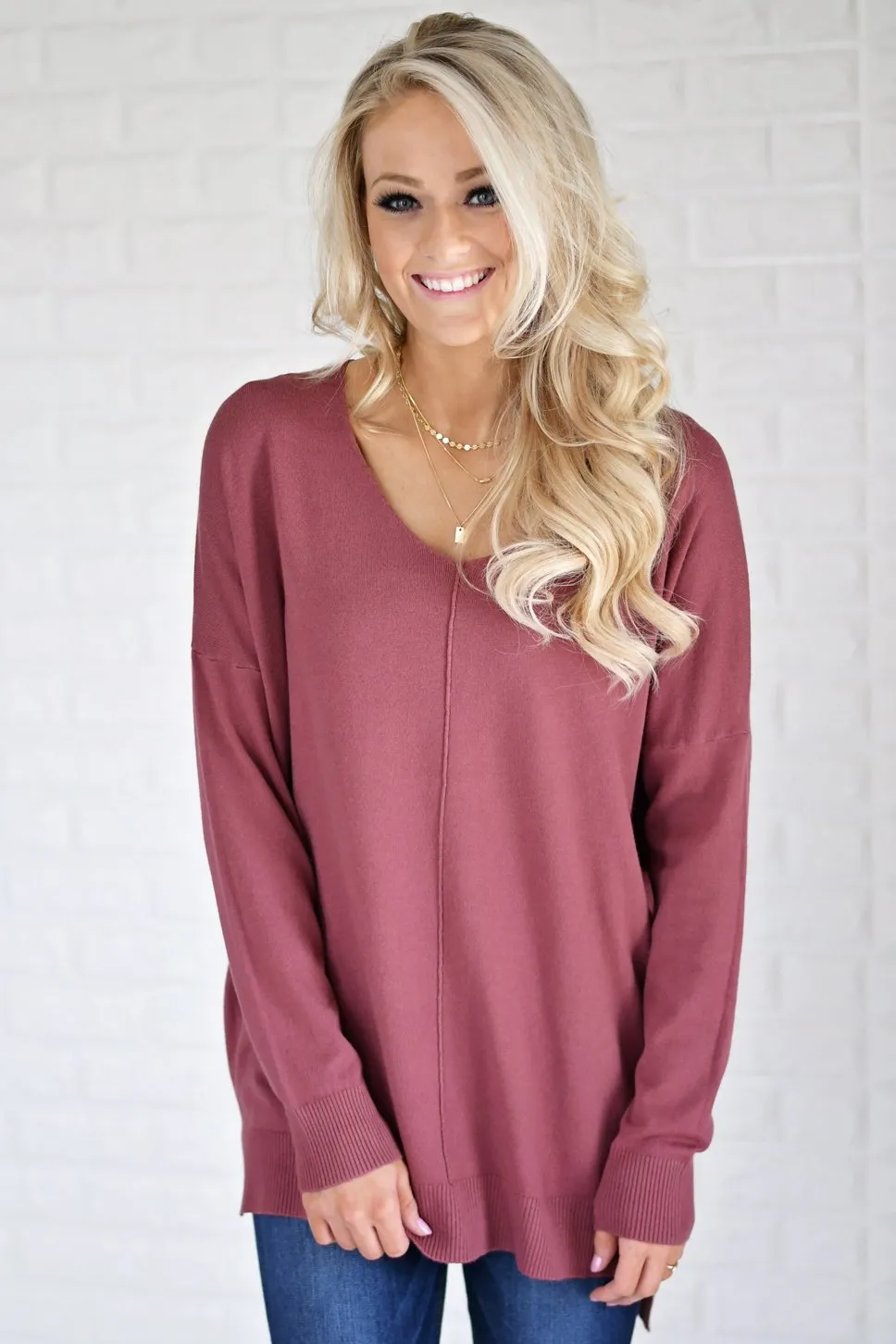 Hold On To Me Sweater ~ Burnt Sienna