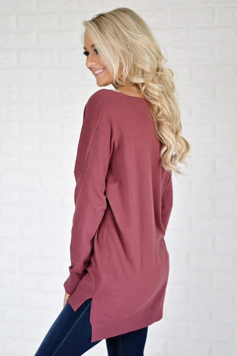 Hold On To Me Sweater ~ Burnt Sienna