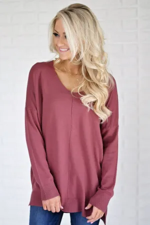 Hold On To Me Sweater ~ Burnt Sienna