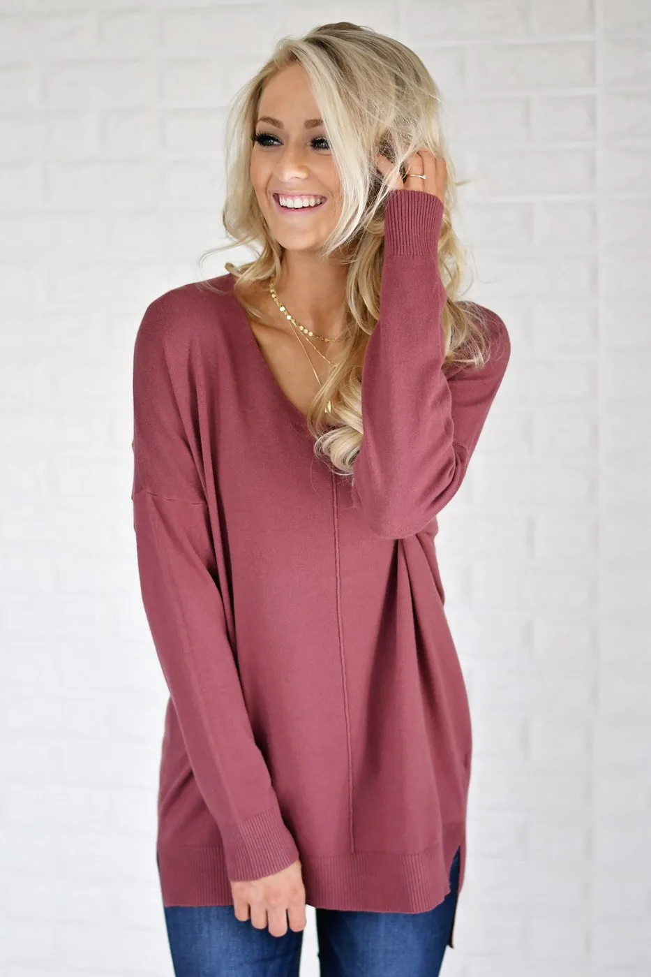 Hold On To Me Sweater ~ Burnt Sienna