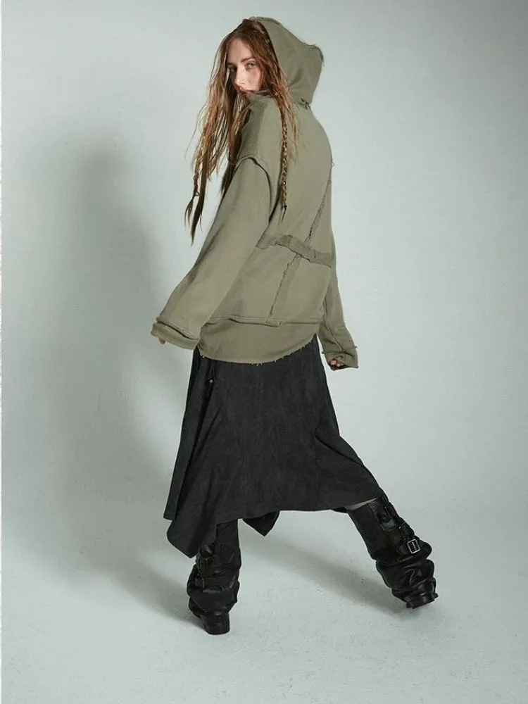Hooded oversized sweatshirt【s0000004496】