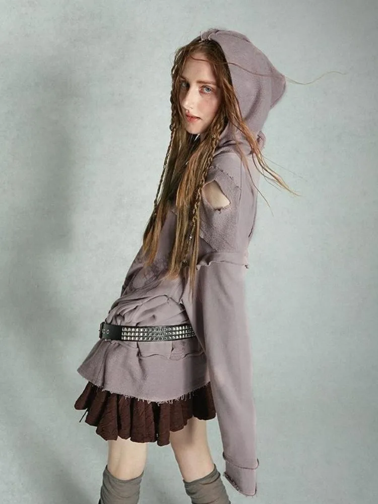 Hooded oversized sweatshirt【s0000004496】