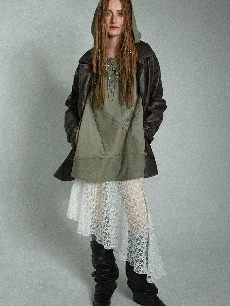 Hooded oversized sweatshirt【s0000004496】