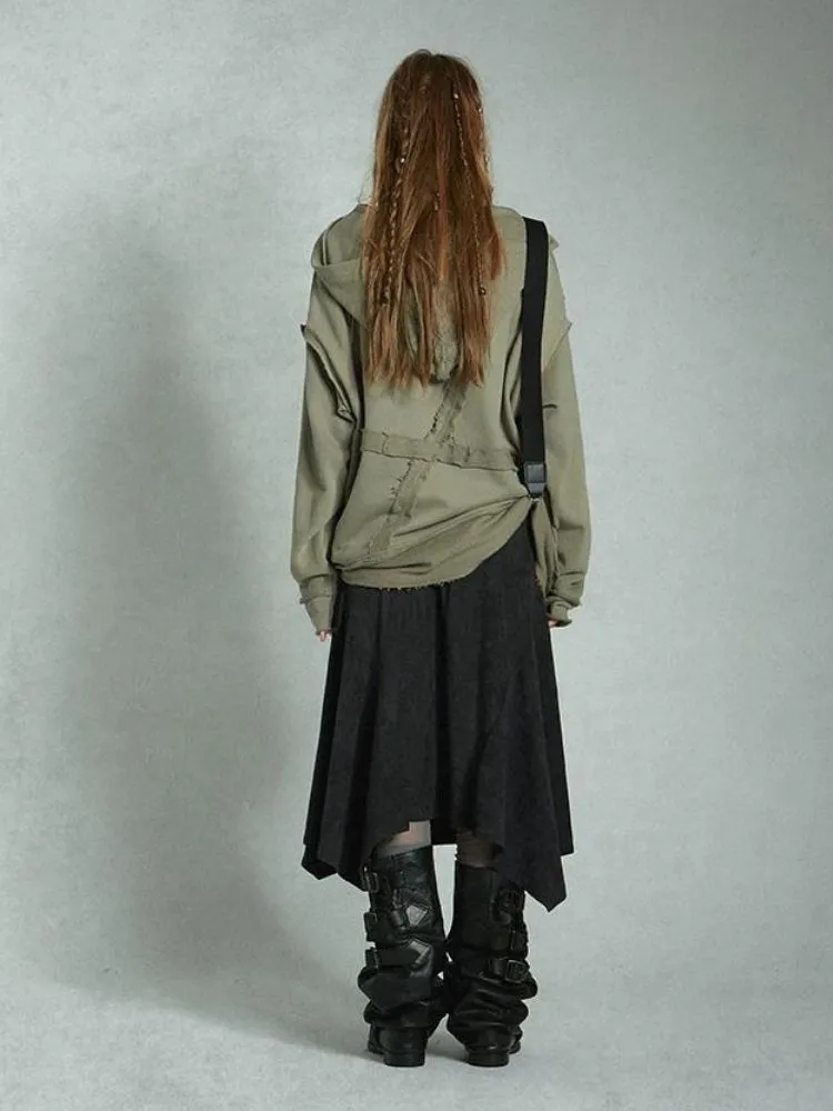 Hooded oversized sweatshirt【s0000004496】