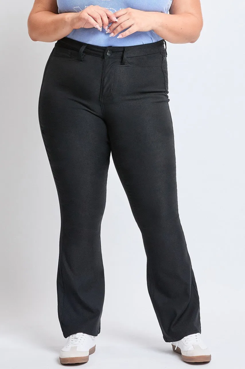 Hyperstretch High Rise Flare Pant in Black