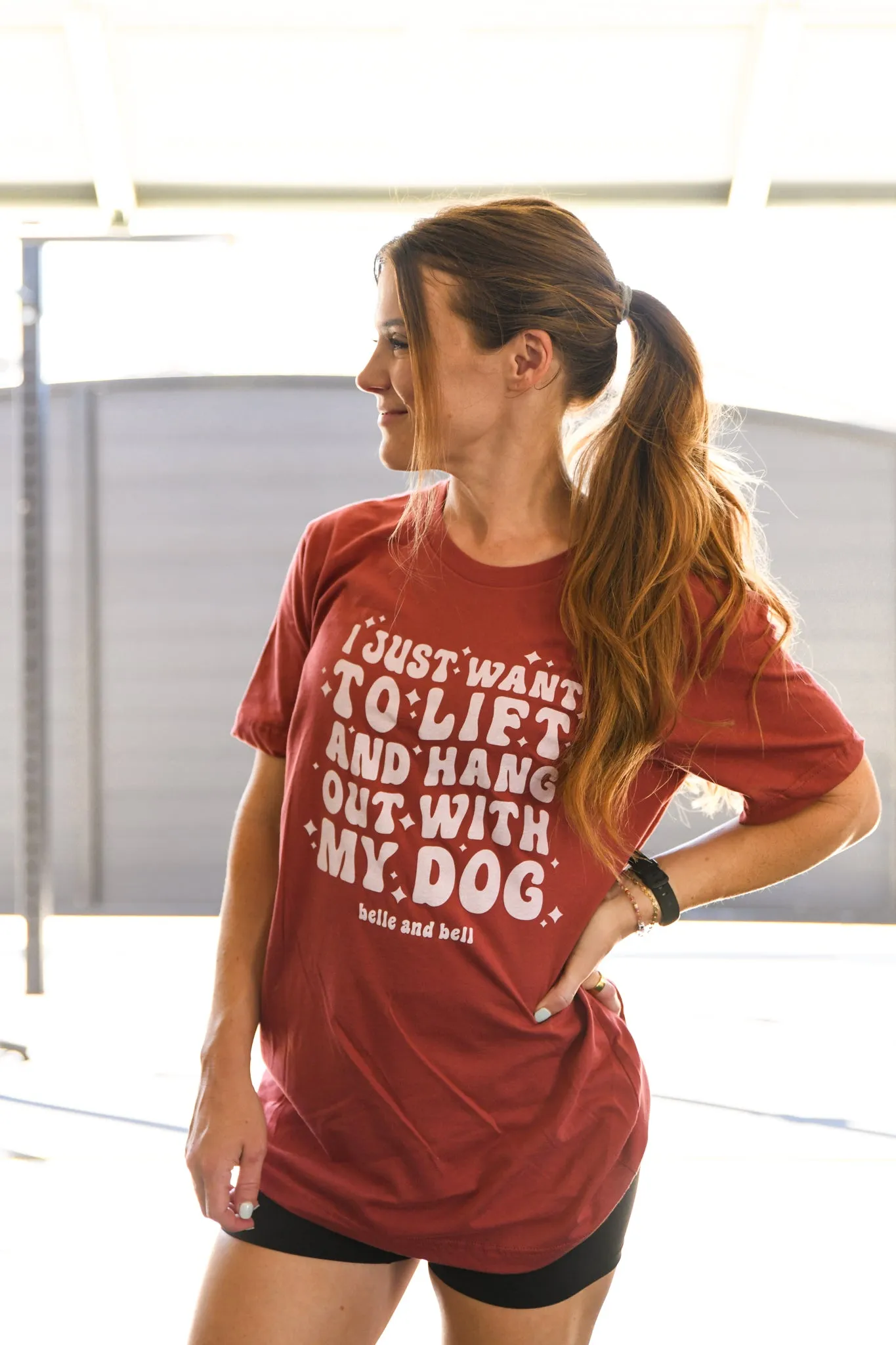 I Just Want to Lift and Hang Out with my Dog - Oversized Tee